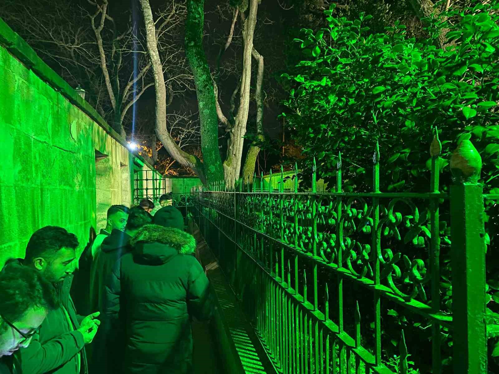 Beykoz’daki Hz. Yuşa Türbesi’nde Regaip Kandili yoğunluğu
