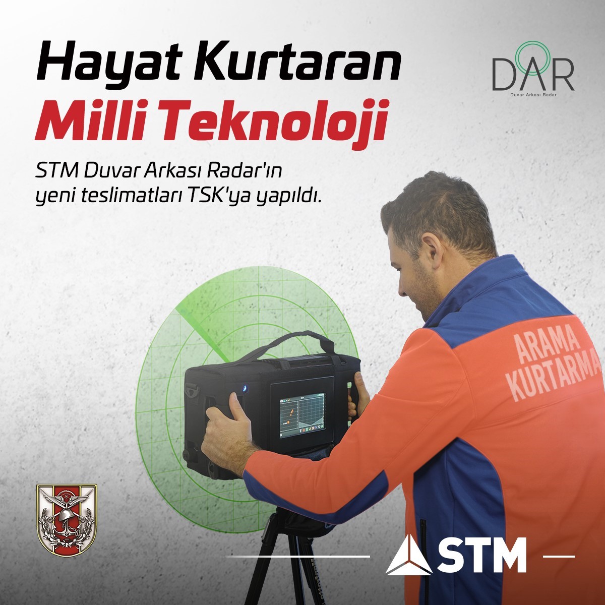 TSK’ya depremde hayat kurtaran “duvar arkası radar” teslimatları sürüyor
